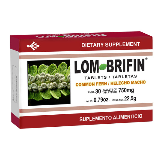 Tabletas LOMBRIFIN ® helecho macho caja blister 30