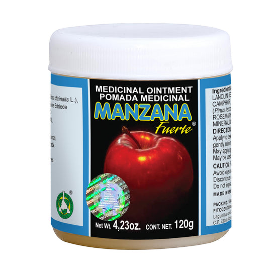 Pomada MANZANA FUERTE ® aceite de toronjiles tarro 120g