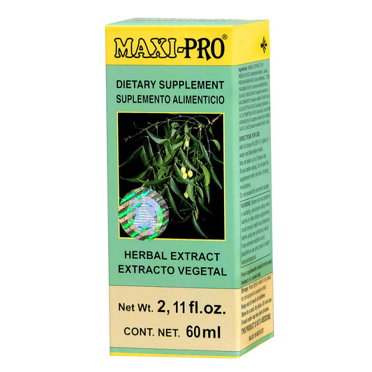 Extracto vegetal MAXIPRO FORTE ® neem compuesto caja frasco gotero 60ml