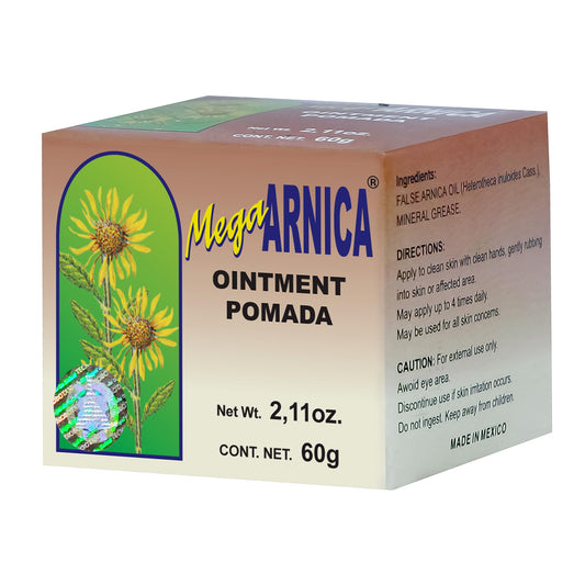 Pomada MEGAARNICA ® aceite de acahual tarro 60g