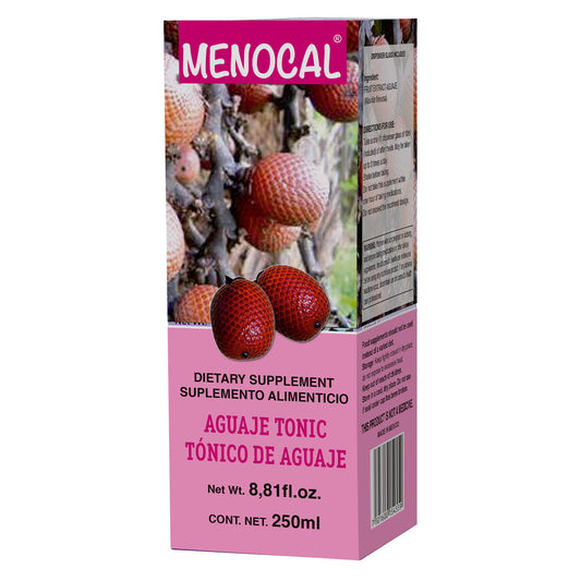 Tónico MENOCAL ® aguaje fruto caja frasco 250ml