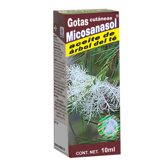 Gotas cutáneas MICOSANASOL ® aceite de árbol del té frasco 10ml