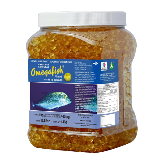 Cápsulas OMEGAFISH ® aceite de pescado bote 1kg