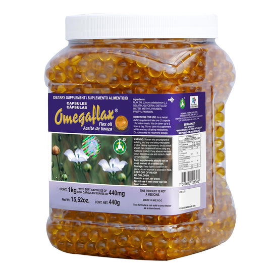 Cápsulas OMEGAFLAX ® aceite de linaza bote 1kg