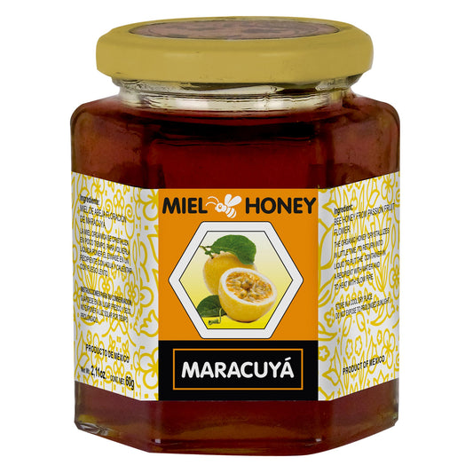 Miel de abeja ORGANIMIEL ® maracuyá fruto frasco 330ml