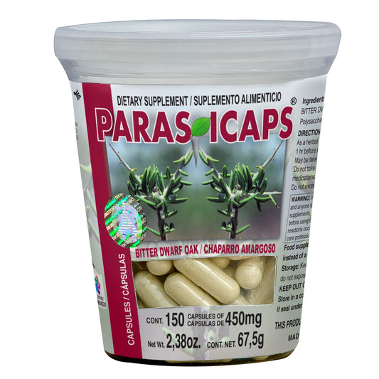Cápsulas PARASICAPS ® chaparro amargoso frasco 150
