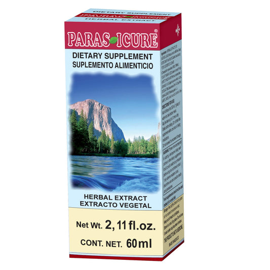 Extracto vegetal PARASICURE ® chaparro amargoso compuesto caja frasco gotero 60ml