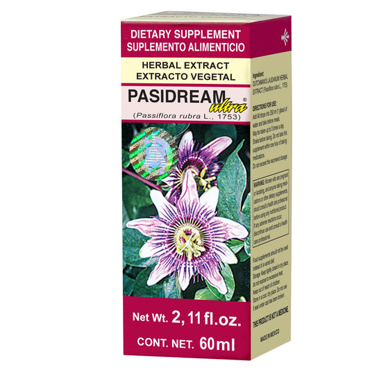 Extracto vegetal PASIDREAM ULTRA ® granadilla blanca caja frasco gotero 60ml