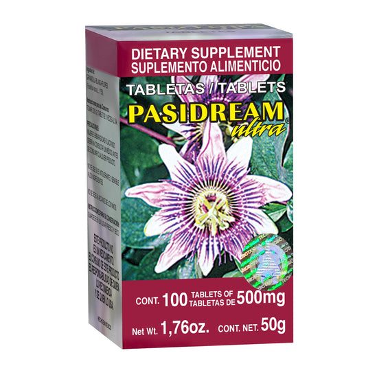 Tabletas PASIDREAM ULTRA ® granadilla blanca caja frasco 100