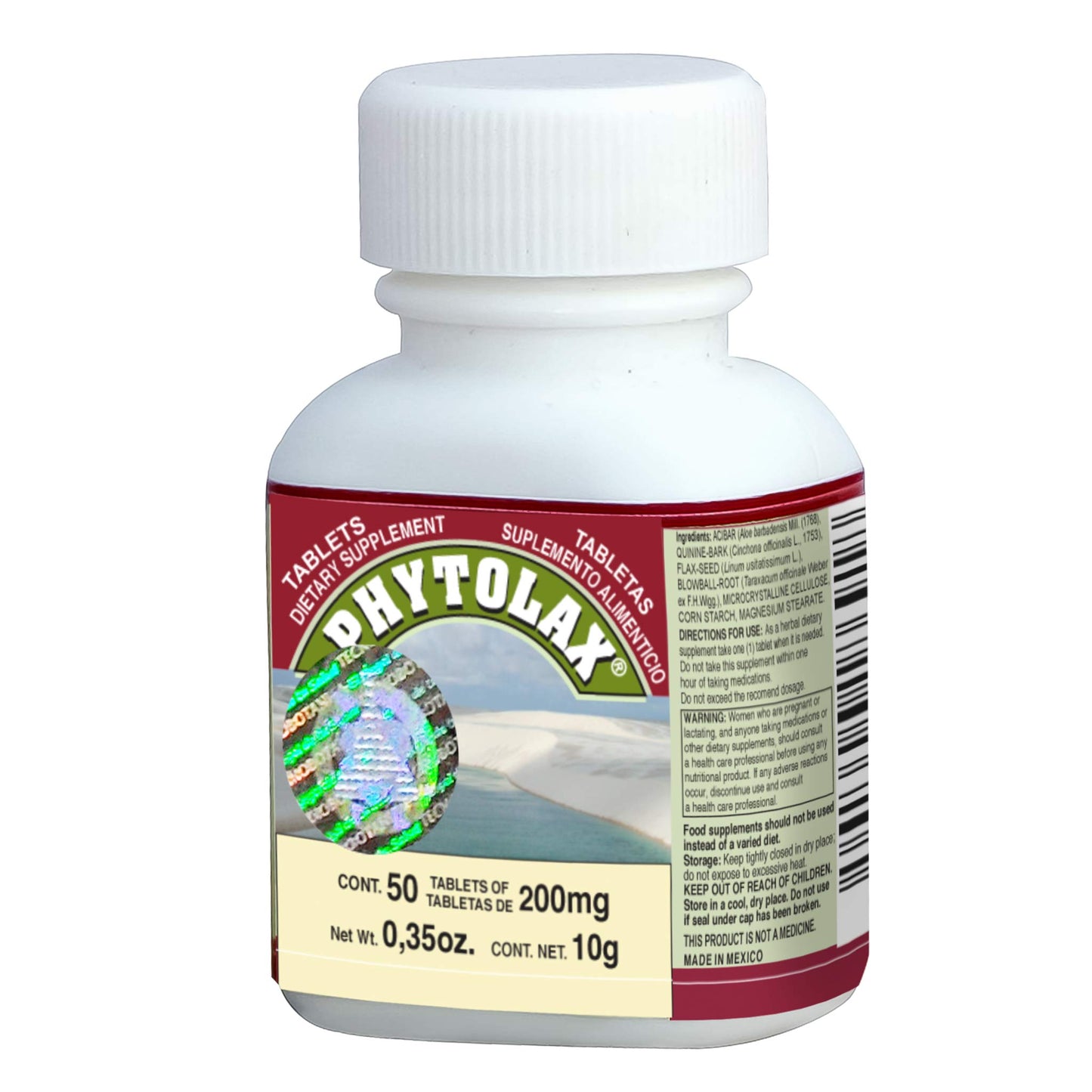 Tabletas PHYTOLAX ® acibar frasco 50u