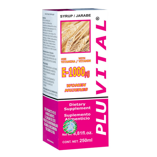 Jarabe PLUVITAL ® MUJERES vitamina E-1000 caja frasco 250ml