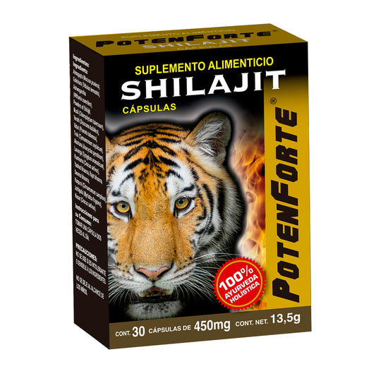 Cápsulas POTENFORTE ® shilajit del Himalaya caja blister 30