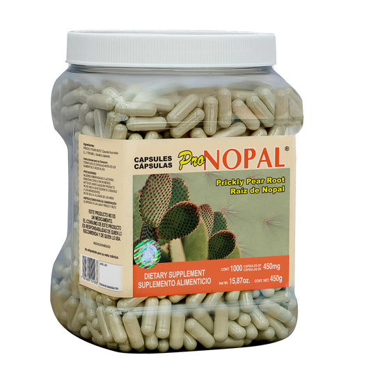 Cápsulas PRONOPAL ® raíz de nopal bote 1000