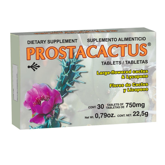 Tabletas PROSTACACTUS ® flor de cactus compuesta caja blister 30