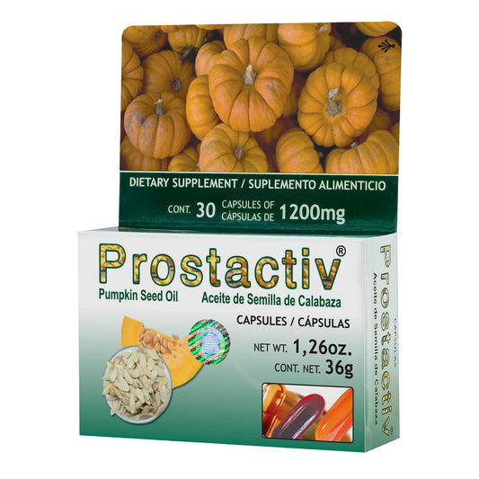 Cápsulas PROSTACTIV ® aceite de semilla de calabaza caja blister 30