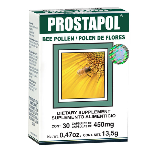 Extracto vegetal PROSTAPOL ® polen de flores caja frasco gotero 60ml