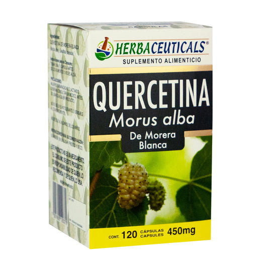 Cápsulas HERBACEUTICALS ® morera blanca caja frasco 120