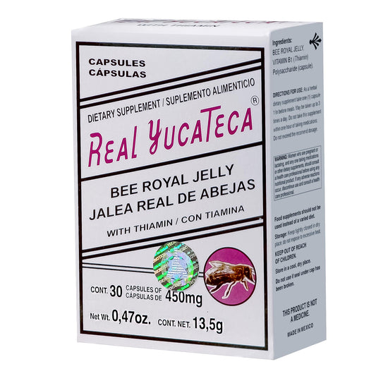 Cápsulas REAL YUCATECA ® jalea real y tiamina caja blister 30