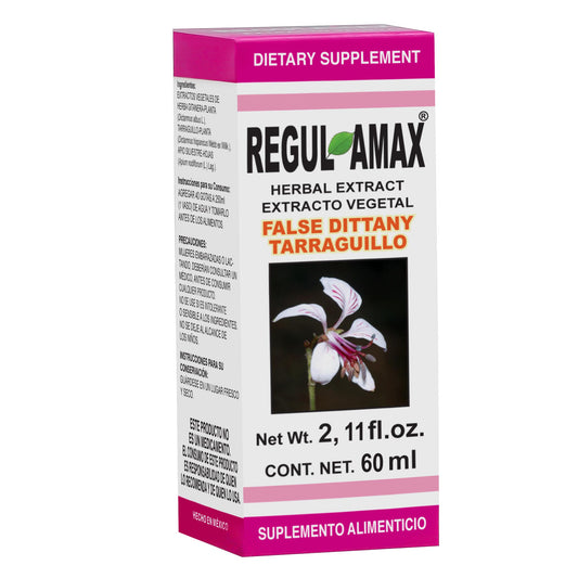 Extracto vegetal REGULAMAX ® tarraguillo caja frasco gotero 60ml