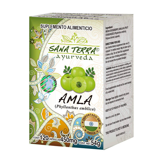 Cápsulas SANATERRA® amla caja frasco 120