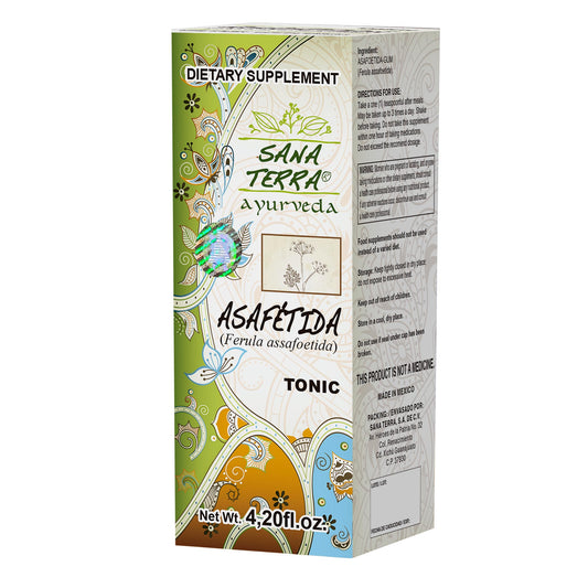 Tónico SANA TERRA ® goma de asafétida caja frasco 120ml