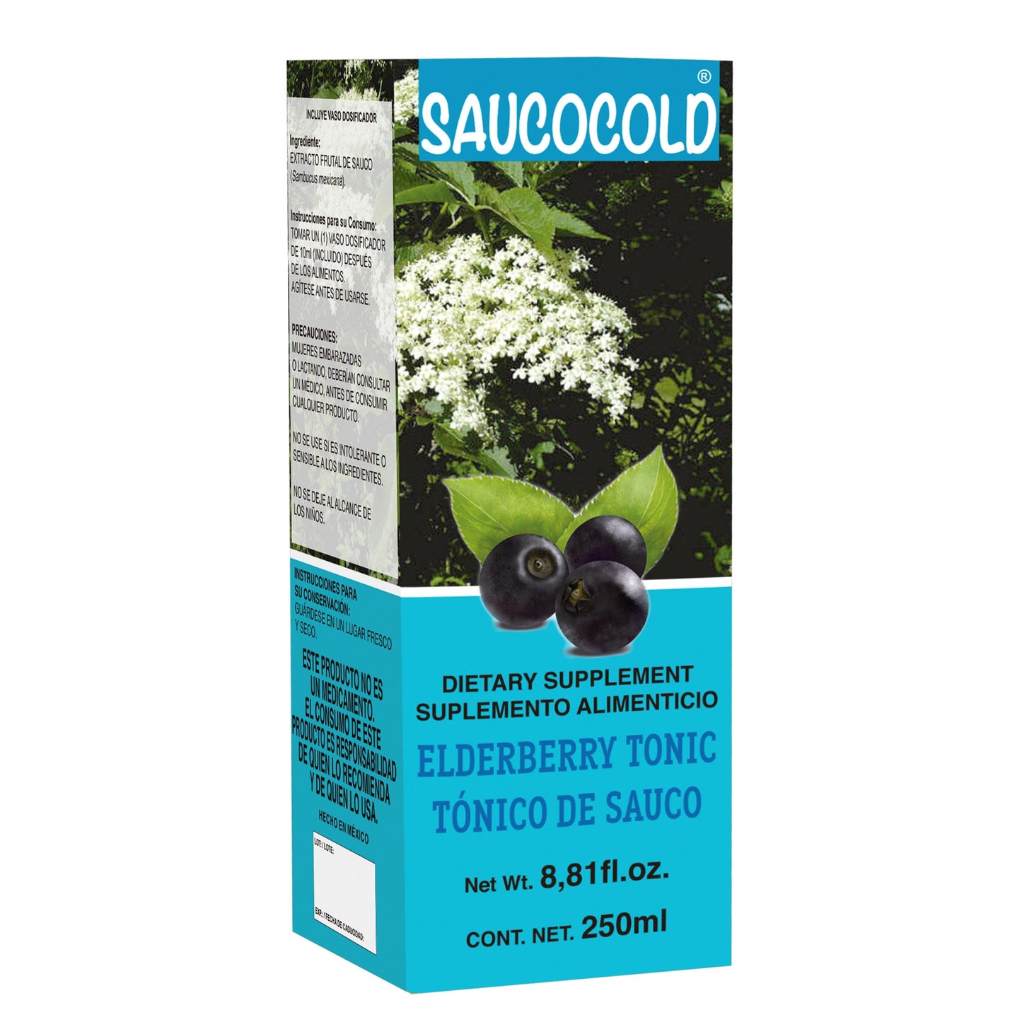 Tónico SAUCOCOLD ® sauco fruto caja frasco 250ml