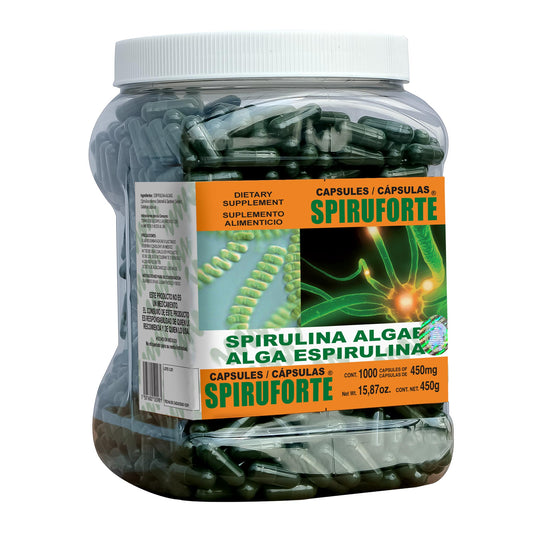 Cápsulas SPIRUFORTE ® spirulina bote 1000