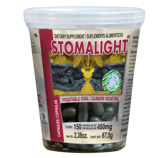Cápsulas STOMALIGHT ® carbón vegetal activado frasco 150