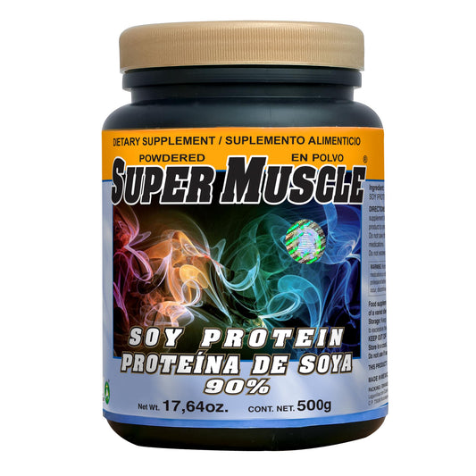Polvo SUPERMUSCLE ® proteína de soya bote 500g