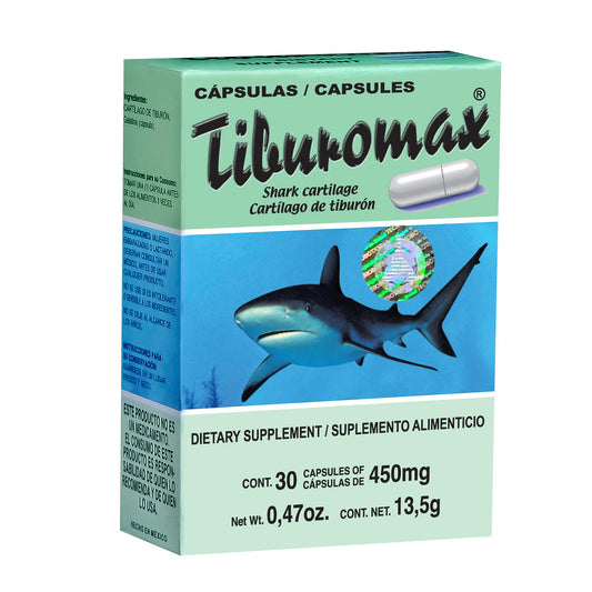 Cápsulas TIBUROMAX ® cartílago de tiburón caja blister 30