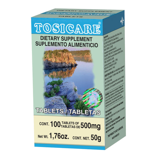 Tabletas TOSICARE® eucalipto compuesto caja frasco 100