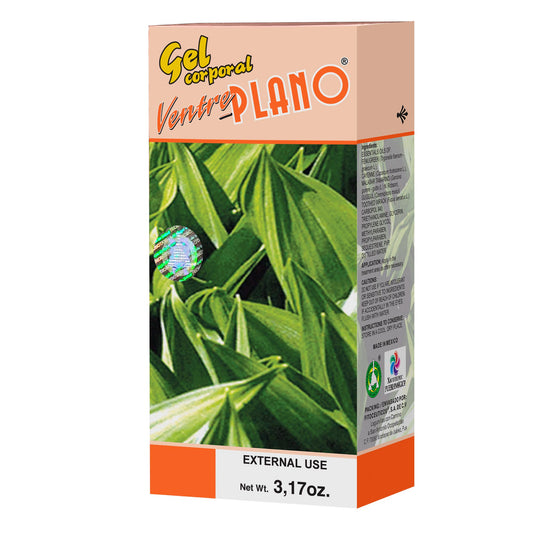 Gel corporal VENTREPLANO ® tamarindo malabar, encima de mar y trébol rojo caja tubo 90g