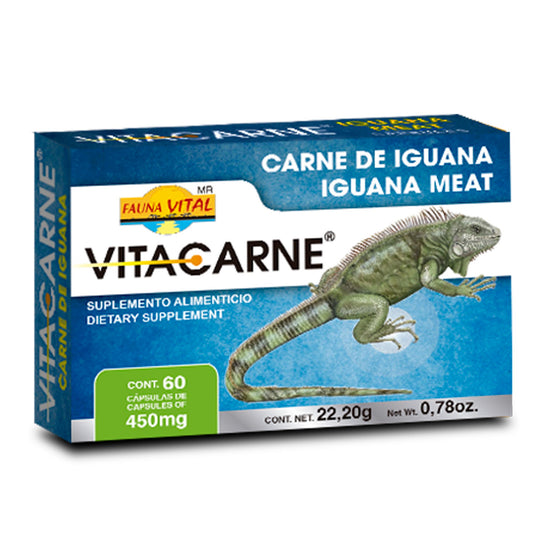 Cápsulas VITACARNE ® carne de iguana caja blister 60