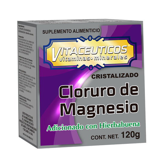 Cristalizado VITACEUTICOS ® cloruro de magnesio caja 120g