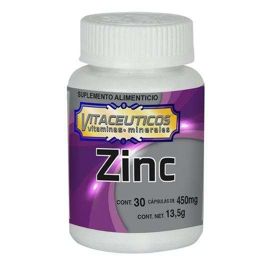 Cápsulas VITACEUTICOS ® zinc frasco 30