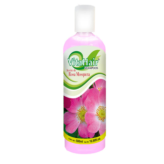 Shampoo VITAHAIR ® aceite de rosa mosqueta frasco 500ml