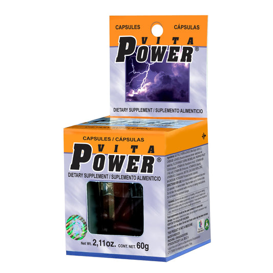 Cápsulas VITAPOWER ® complejo B con biotina caja frasco 50